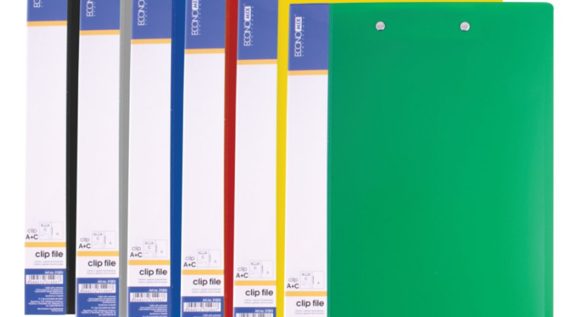 Канцелярські папки з кліпом для документів: доставка по Україні