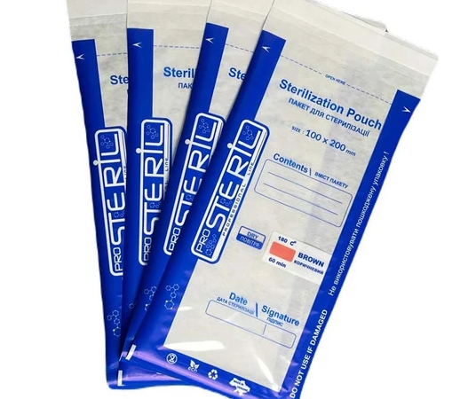 Крафт пакети для стерилізації манікюрних інструментів